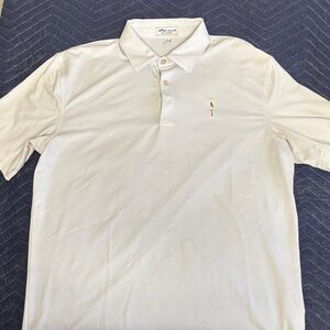 Peter Millar white summer comfort Short  Polo